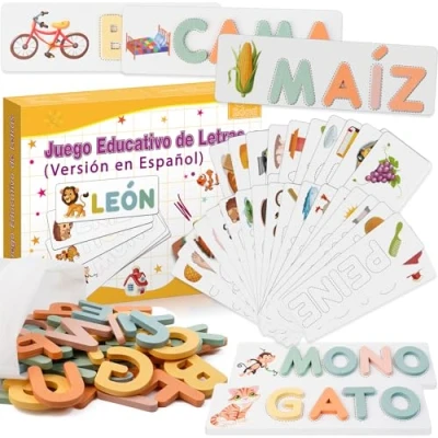 Imagen de Tosekry Juguetes Niños 3 4 5 6 7 8 Años, Aprender a Leer Juegos Educativos Años Regalo Niña Montessori