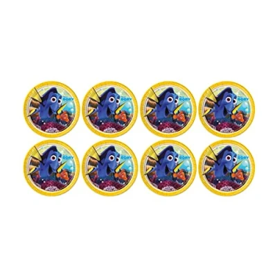Imagen de ALMACENESADAN, 5121, pack fiesta cumpleaños; 8 platos de cartón 23 cm; la licencia (Buscando a Dory)