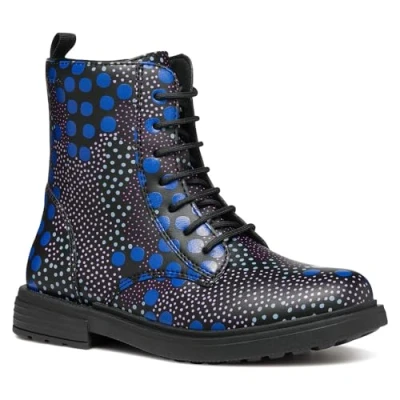 Imagen de Geox J Eclair Girl D, Botín, Black/Royal, 33 EU