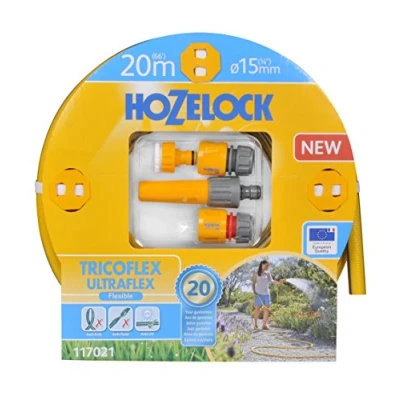 Imagen de Hozelock Kit de Manguera tricotada Ultraflex 15 mm diámetro Totalmente Equipada 20 m