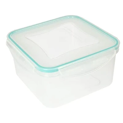 Imagen de KOTARBAU® Recipiente de plástico para comida, 2000 ml, Fiambrera, Contenedor cuadrado, Tupper almacenamiento alimentos, Taper, Cierre hermético
