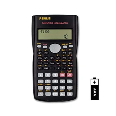 Imagen de RENUS Calculadora Científica de Ingeniería 2 Líneas,Calculadora función para alumno y Maestro