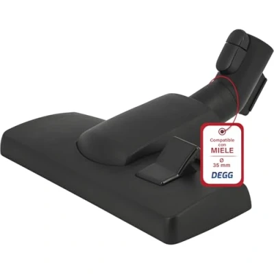 Imagen de DEGG Cepillo Combinada para Aspiradora Miele 35 mm, Boquilla Combinado, Suelos Compatible con el Sistema de Clic Aspirador
