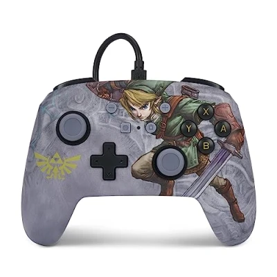 Imagen de Mando con cable mejorado PowerA para Nintendo Switch Valiant Link
