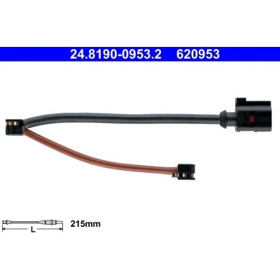 Imagen de ATE 24.8190 0953.2 Sensor de Desgaste Pastillas Frenos PORSCHE: 911 Coupé, Cabrio