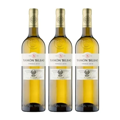 Imagen de Vino Blanco Ramon Bilbao Verdejo de 75 cl D.O. Rueda Bodegas (Pack 3 botellas)