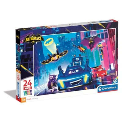 Imagen de Clementoni Batwheels Supercolor Puzzle Infantil De 24 Maxi Piezas, para Niños 3 5 Años, Desarrolla La Concentraciòn Mentàl Y Logica, 28522, Multicolor