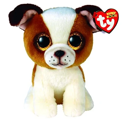 Imagen de TY Beanie Boo Buldog Hugo 15 CM, 2009297
