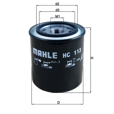 Imagen de MAHLE ORIGINAL HC 113 Filtro Caja de Cambios Automatica