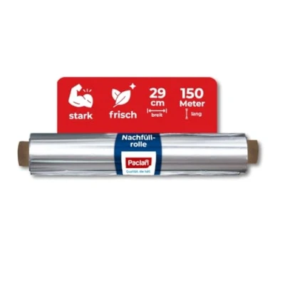 Imagen de Paclan Lámina de aluminio 150 m x 29 cm, Economy, rollo recambio, metros