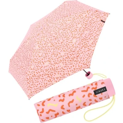 Imagen de ESPRIT Paraguas de bolsillo con estampado floral, Memphis Dots Rose Orange, 94 cm