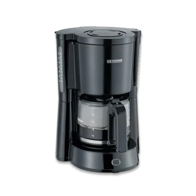 Imagen de SEVERIN Cafetera de goteo para 10 tazas, filtro / americana Con jarra cristal, placa calefactora y desconexión automática, Negro, KA 4815