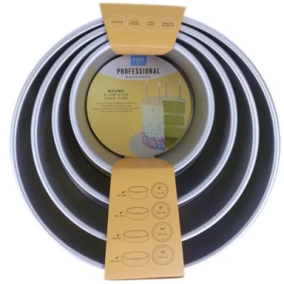 Imagen de PME Moldes Redondos de 15, 20, 25, 30 cm x 10 Altura, Juego 4