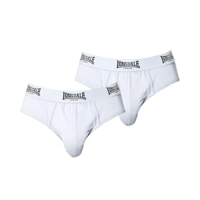 Imagen de Lonsdale Calzoncillos para hombre 2 unidades, Blanco, M