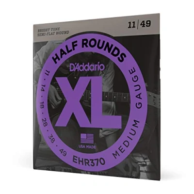 Imagen de D&#039;Addario EHR370 XL Half Rounds Medium (.011 .049) Electric Guitar Strings