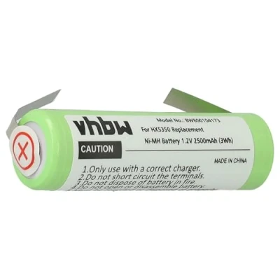 Imagen de vhbw Batería Recargable Compatible con Braun Triumph 9900, TriZone, Vitality, XP 5615 Cepillo Dientes eléctrico (2500 mAh, 1,2 V, NiMH)