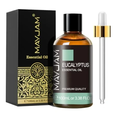 Imagen de MAYJAM Aceite Esencial de Eucalipto 100ml, para Difusor, Humidificador, Bricolaje, Hogar, Accesorios