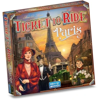 Imagen de Ticket to Ride Paris juego de estrategia construcción rutas con autobuses parisinos detallados, divertido familiar para niños y adultos, a partir 8 años, 2 4 jugadores, tiempo