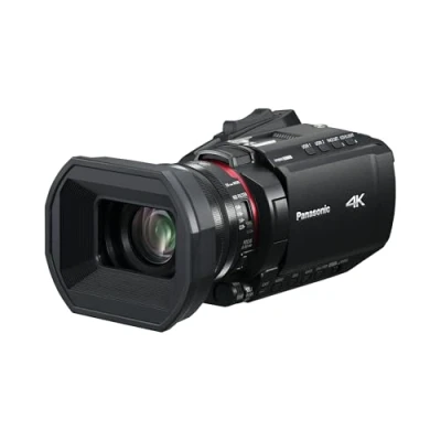 Imagen de Panasonic HC X1200E 4K 60p Videocámara Estilo de Mano con Lente Gran Angular 25 mm, Zoom Óptico 24x, OIS Híbrido 5 Ejes, USB PD, Negra