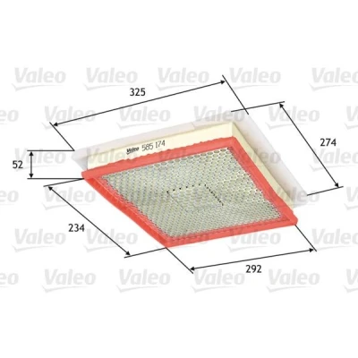 Imagen de VALEO 585174 filtro de aire 51 234 293 Cartucho filtrante con previo OPEL: Zafira A, Astra H Hatchback, GTC