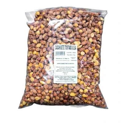 Imagen de cacahuetes tostados con sal 2 Kg pelados pelluz