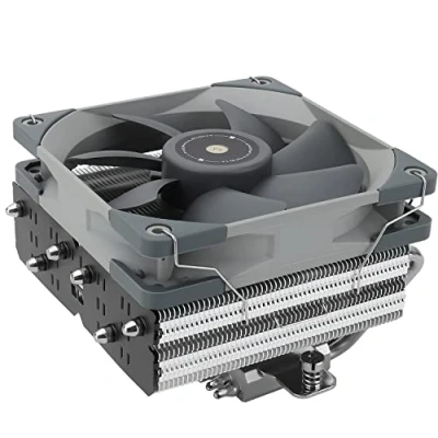 Imagen de Thermalright Enfriador de aire CPU SI 100,tubos calor 6x6mm,TL E12PWM silencioso ventilador con rodamiento S FDB V2.0,tecnología AGHP 3.0,para AMD/AM4/AM5/Intel 1150/1151/1200/1700/2066.