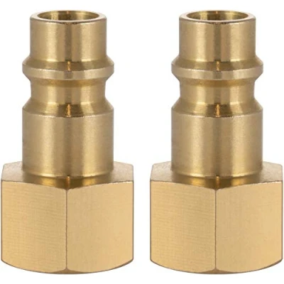 Imagen de Poppstar Conector compresor aire macho, diámetro nominal 7,2 mm con rosca interior de 1/4 pulgada para conexión comprimido, 2 piezas