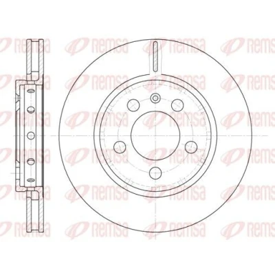 Imagen de REMSA 6646.10 Disco de freno Eje trasero 256, 256 21,9 5 ventilado VOLKSWAGEN: Golf 4, 5, 4 Variant, SEAT: Leon I Hatchback