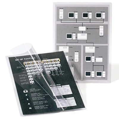 Imagen de Djois made by 3L 11037 Pack de 50 Fundas para plastificar manual &quot;plastificación sin máquinas&quot; Documentos A6, Tarjetas, Menus, Fotografías tamaño A6 117 x 160 mm, u.
