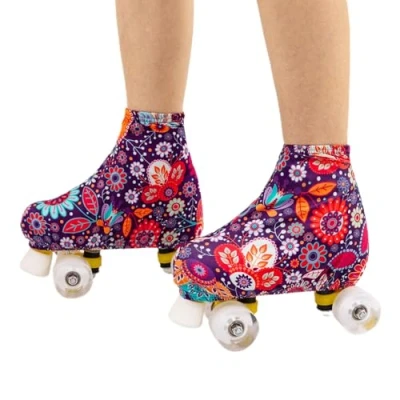 Imagen de patines y para patinaje sobre ruedas, patines, protección hielo, artístico, (flores, M)