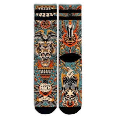 Imagen de American Socks Dagger Mid High S/M Calcetines de deporte para hombre y mujer, Crossfit, Padel, Running, Ciclismo, Bici Skate.