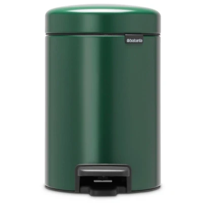 Imagen de Brabantia NewIcon Cubo de Basura con Pedal, Stainless Steel, Verde Pino, 3L