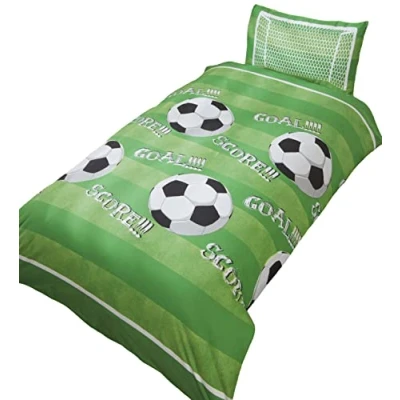 Imagen de Rapport Home Goal Football Juego de Funda edredón y Almohada, Color Verde
