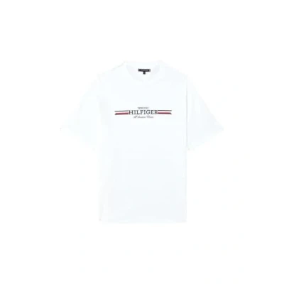 Imagen de Tommy Hilfiger Chest Stripe TEE Camiseta estampada, Hombre, Talla: XXL, White