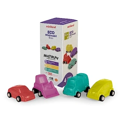 Imagen de Miniland 32253 Ecofriendly Vehículos de Juguete Material sostenible, Multicolor (32253)
