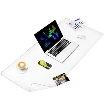 Imagen de Almohadilla de Escritorio Transparente, Aisakoc 60 * 40cm Protector Antideslizante, Impermeables Estera Escritura PVC para Oficina/Hogar