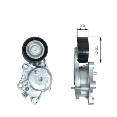 Imagen de GATES T39378 Polea Tensora FleetRunner Micro V Stretch Fit CITROËN: C4 II Hatchback, Furgón / Hatchback