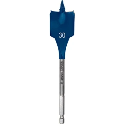 Imagen de Bosch Professional 1x Brocas fresadoras planas Expert SelfCut Speed (para Madera blanda, Aglomerado, Ø 30,00 mm, Longitud 152 accesorios Taladro de impacto rotativo)
