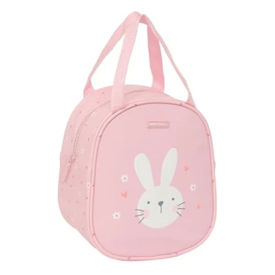 Imagen de Safta PREESCOLAR BUNNY Neceser Termo Preescolar, Infantil, Adaptable a Carro, Ideal para Niños de 5 14 Años, Cómodo y Versátil, Calidad Resistencia, 19x14x22 cm, Color Rosa