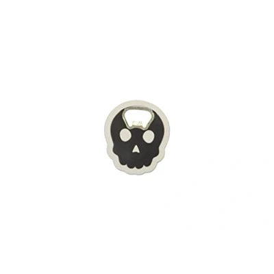 Imagen de FISURA Abrebotellas original con forma de calavera. Abridor botellas cerveza negro. Regalo cerveza. Fabricado en ABS y metal. 6 x 7 cm.