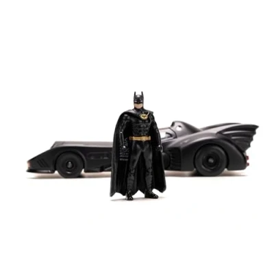 Imagen de Jada Batmóvil Edición Limitada de la Película Batman 1989 con Figura Batman, Coche 22 cm (1:24), Caparazón Blindado, para Fans, coleccionistas y niños a Partir 8 años (253215013)
