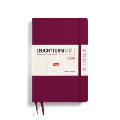 Imagen de LEUCHTTURM1917 371014 Paperback (B6+) Agenda semanal 2025, color rojo