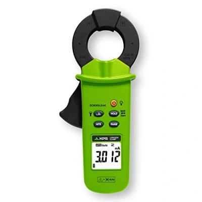 Imagen de KPS DCM300LEAK Pinza de Fugas TRMS Corriente AC 60A LPF Filtro Paso Bajo 50 60Hz y 1kHz conexión Bluetooth 6000 Cuentas CAT. III