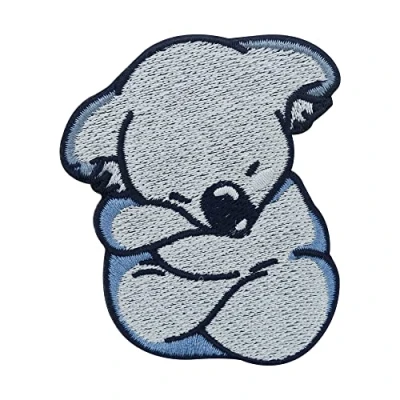 Imagen de Finally Home Parche termoadhesivo con diseño de oso koala durmiendo animales, Australia, parches para coser, bebé