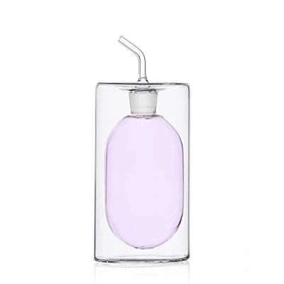 Imagen de Ichendorf Milano Aceitera de dos paredes rosa 250 ml colección Cilindro color doble pared