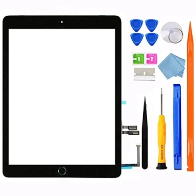 Imagen de JPUNG GoodFixe Digitalizador para iPad 6ª generación 2018, A1893 A1954 6 Pantalla táctil 9.7 pulg, con botón de inicio, kit reparación completo