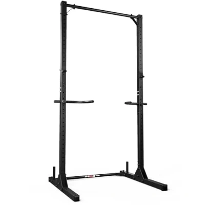 Imagen de K Sport: Soporte Fijo de Medio Rack con Spotter Seguridad Que soporta hasta 200 kg. Squat Ajustable Individualmente Barra dominadas y Fondos