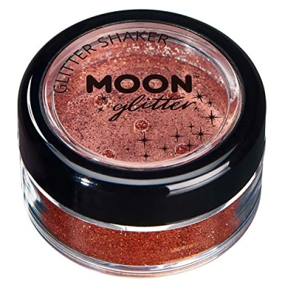Imagen de Agitadores de Brillo Fino por Moon Glitter 100% Cosmético para la Cara, Cuerpo, Uñas, Cabello y Labios 5g Cobre Bronce