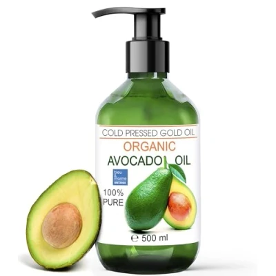 Imagen de Aceite Aguacate Bio, 100% Puro y Natural, Reparador Cabello, Reafirmante Corporal, Antiarrugas Facial, Antiestrias, Masaje, 6x + Elasticidad en la Piel 500 ml