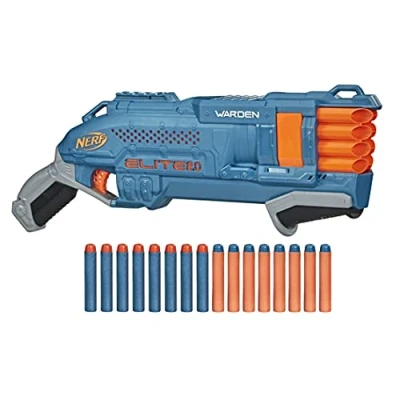 Imagen de Lanzador Warden DB 8 de Nerf Elite 2.0, 16 Dardos Oficiales Nerf, Lanza 2 a la Vez, regleta táctica, Lanzamiento en ráfaga